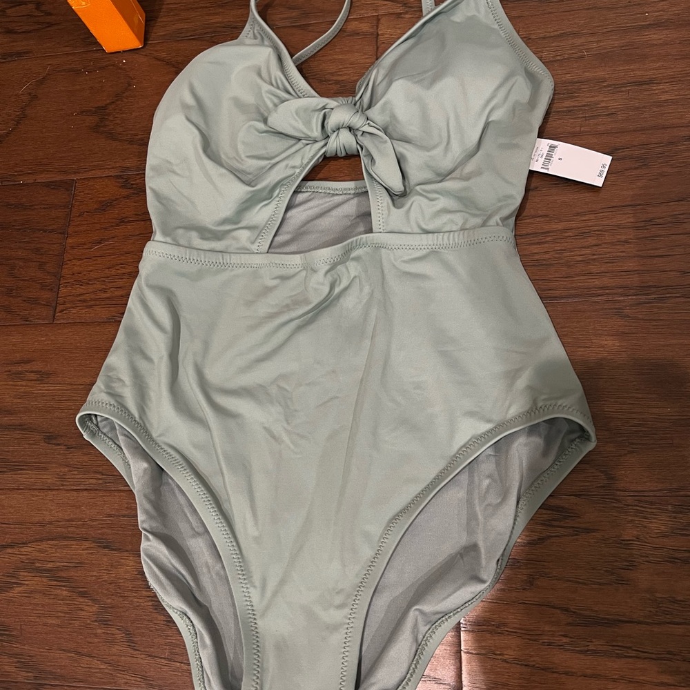 One piece cut out swim suit